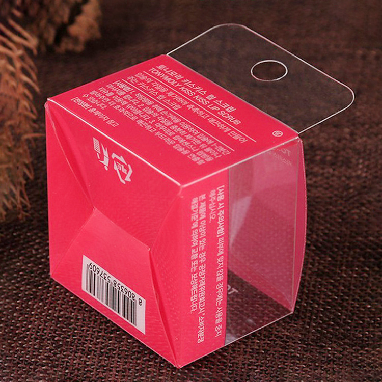 PVC小透明塑料可折叠化妆品包装盒